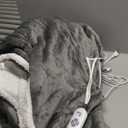 Wearable Heated Blanket with Foot Pocket Sleeves, Heated Robe Heated Snuggie, 6 Heating Levels 4 Hours Auto-Off, Overheat Protection Machine Washable, 50x70, Grey