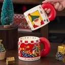 Christmas Coffee Mugs, 22 Oz Ceramic Christmas Mug with Handle,Novelty Festival Gifts Mugs for Women Men Girls Boys (Cup-A)