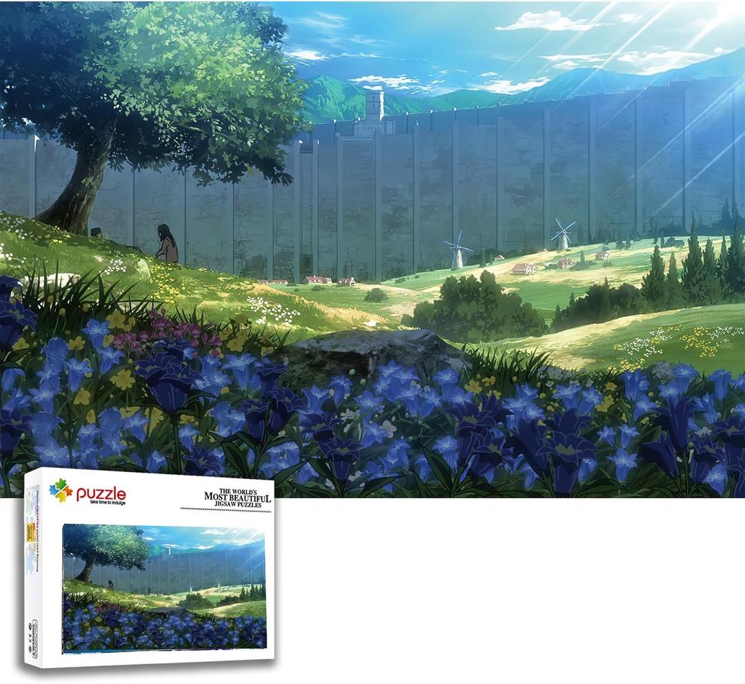 Anime Jigsaw Puzzles Adults 1000 Pieces Wooden Collage Puzzle 29.5x20 in