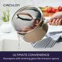 Circulon Premier Professional Hard Anodized Nonstick Cookware Induction Pots and Pans Set Nonstick, Home Essentials, 12-Piece, Bronze