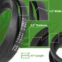 HASMX Replacement Belt Replaces for Part Numbers 6046 Fits for Swisher Mowers (1/2" x 47")