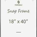 18x40 Poster frame, Plexiglass, Black Snap Frames, Coating Aluminum Profile, Display Horizontally & Vertically(1PCS)