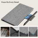 Ayotu Case for Remarkable Paper Pro Move 7.3" with Multi-Angle Stand, 1:1 Fit Smart Folio Cover with Auto Wake/Sleep | Premuin Fabric Cover | Microfiber Lining | Strong Magnet(T-Gray)