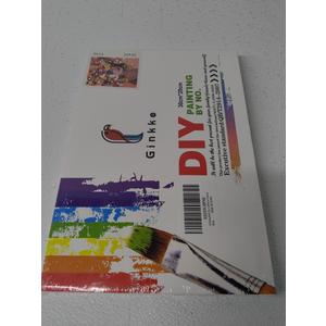 Ginkko Paint by Numbers for Adults Beginner & Kids Ages 812 with Wooden Frame Easy Acrylic on Canvas 9x12 inch with Paints and Brushes, Flowers(Include Framed)
