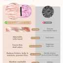 2 x BONNET QUEEN Silk Bonnet for Sleeping Women Satin Bonnet Hair Bonnet Adjustable Reversible Double Layered Sleep Night Cap for Curly Hair Jade and Pink (One Size)