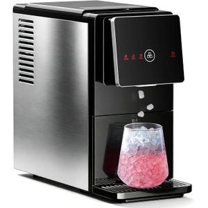 Antarctic Star Countertop Nugget Ice Maker, 33 Lbs/24H Automatic Ice Dispenser, Self-Cleaning Portable Ice Machine, 1.8L Water Tank, Touch Screen & Auto Ice Drop, for Home/Office/Kitchen
