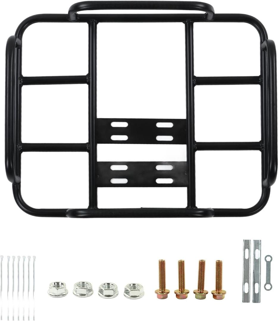 Akozon Delivery Food Bag Rack, Food Delivery Box Rack Rear Grille 80kg Loading Delivery Food Box Bracket Universal for Motorcycle Electric (Type 1 45/35 ID), Akozont46obimfhd-12