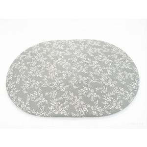 Pioggia Oval Vinyl Fitted Tablecloth with Flannel Backing Elastic Table Cloth Waterproof Oil-Proof Plastic Table Cover Best for 68" x 48"