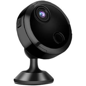 HDQ15Mini 4K WiFi Camera Wireless – Indoor Security Camera with Night Vision, Motion Detection, Long Battery Life & SD Card Loop Recording