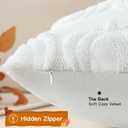 Artscope Fall Pillow Covers 16 x 16 Set of 2 Decorative Autumn Harvest Holiday Pumpkin Throw Pillow Cases Soft Plush Faux Fur Couch Cushion Case for Farmhouse Halloween Sofa Bed Room Home Decor-White