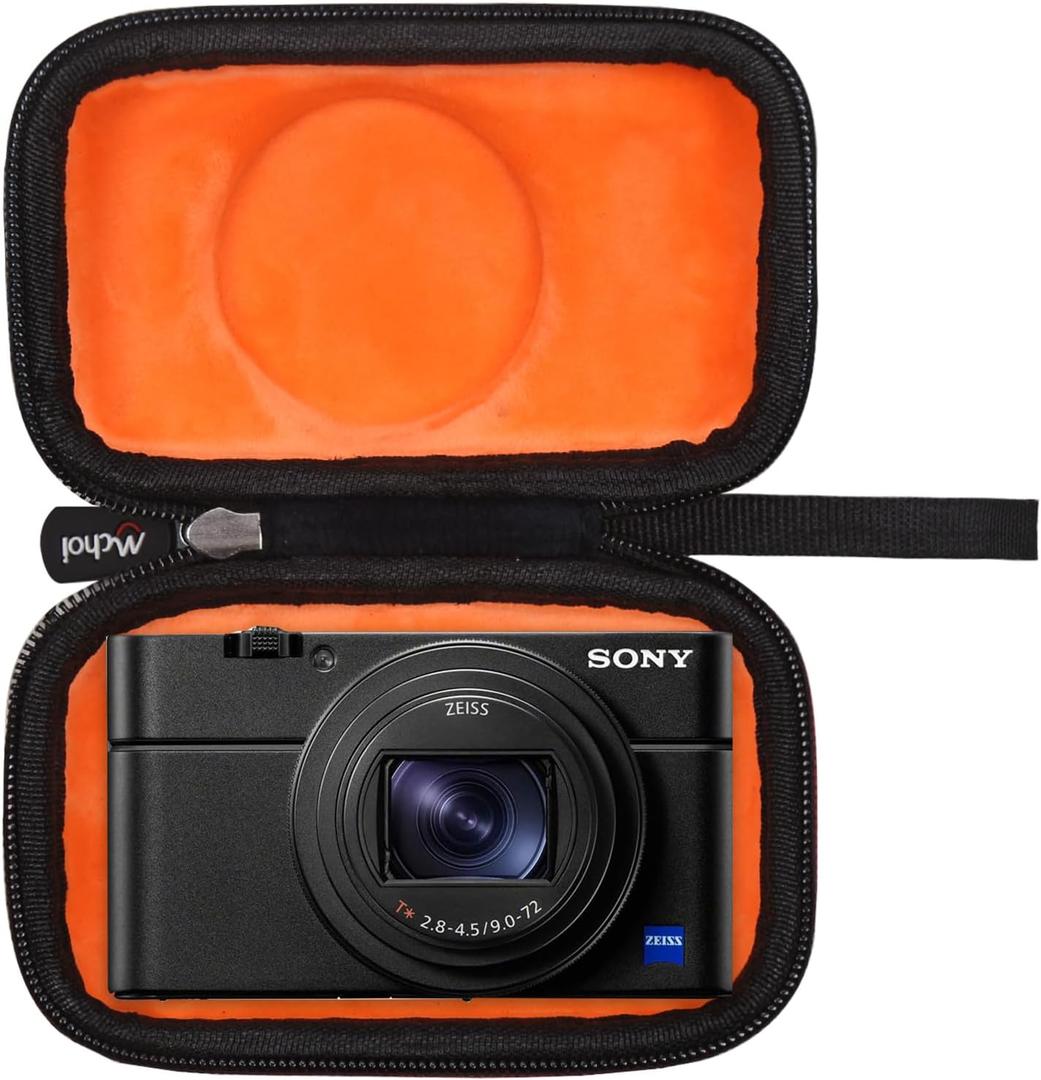 Mchoi Camera Storage Case Fits for Sony RX100 VA/ RX100 VI/ RX100 V/ RX100 IV/RX100 III /RX100 II/Canon G7X/G9X/G5X/SX740/SX620/Sony ZV-1 II/ZV1II/ ZV1/ZV-1F/ZV1F Digital Camera, Case Only