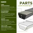 GANCO 587686701 Mower Deck Belt Replace Husqvarna 532196103 582558001, 5/8 Inch x 147 1/2 Inch Mower Belt Compatible with Craftsman Poulan 54" Deck Husqvarna Z248F with 48" Deck