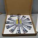 Farmhouse Wall Clock Large Wooden Windmill Distressed Wall Clocks Rustic 16 Inch Windmill Wall Decor