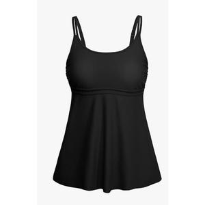 Yonique Tankini Top for Women Bathing Suit Top No Bottom Modest Swimsuit Top Only Tummy Control Swim Tank Top Size XL