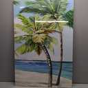 Palm Tree Wall Art Tropical Painting Pictures Print On Canvas, Beach Framed Canvas Wall Art for Home Decoration Living Room Bedroom Modern Artwork