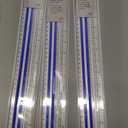 3 Pack Westcott 40711 Clear Data Processing Magnifying Ruler, 15 in