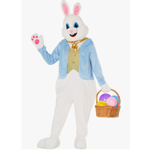 Morph Easter Bunny Costume Adult Deluxe Rabbit Mascot Outfit for Men - Perfect for Easter Costumes and Events XL
