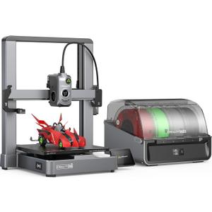 Creality Hi Combo 3D Printer, Multi Color 3D Printer with CFS, 500mm/s High Speed Auto-Leveling Automatic Filament Reading Clog-Free Extruder 95% Pre-Assemble All-Metal Body 10.2410.2411.81inch