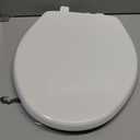 Bemis 7300SLEC Slow Close Toilet Seat, Easy Clean Hinges and Durable Plastic Seat, Made in USA, Elongated, White