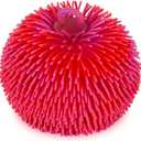 ArtCreativity Tie Dye Puffer Ball with Hanging Loop, Spiky Stress Relief Balls, 7 Inch Squeeze Fidget Toys for Kids, Calming Sensory Balls for Autistic Children, Party Favor (Red & Purple)
