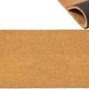Assaoy Door Mat,Coir Doormats with Heavy Duty Backing,Welcome Front Indoor Plain Doormats for Entrace,Non Slip Rubber Easy to Clean Mat Washable Patio Home Decoration 30 * 17 in