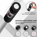 Magnetic Positioning Quilting Light for Sewing Machine, 3-in-1 Magnetic Seam Guide, Sewing Light Guide for Straight Stitching, Crosshairs and Dot Illumination Heads, Hands-Free Precision Sewing