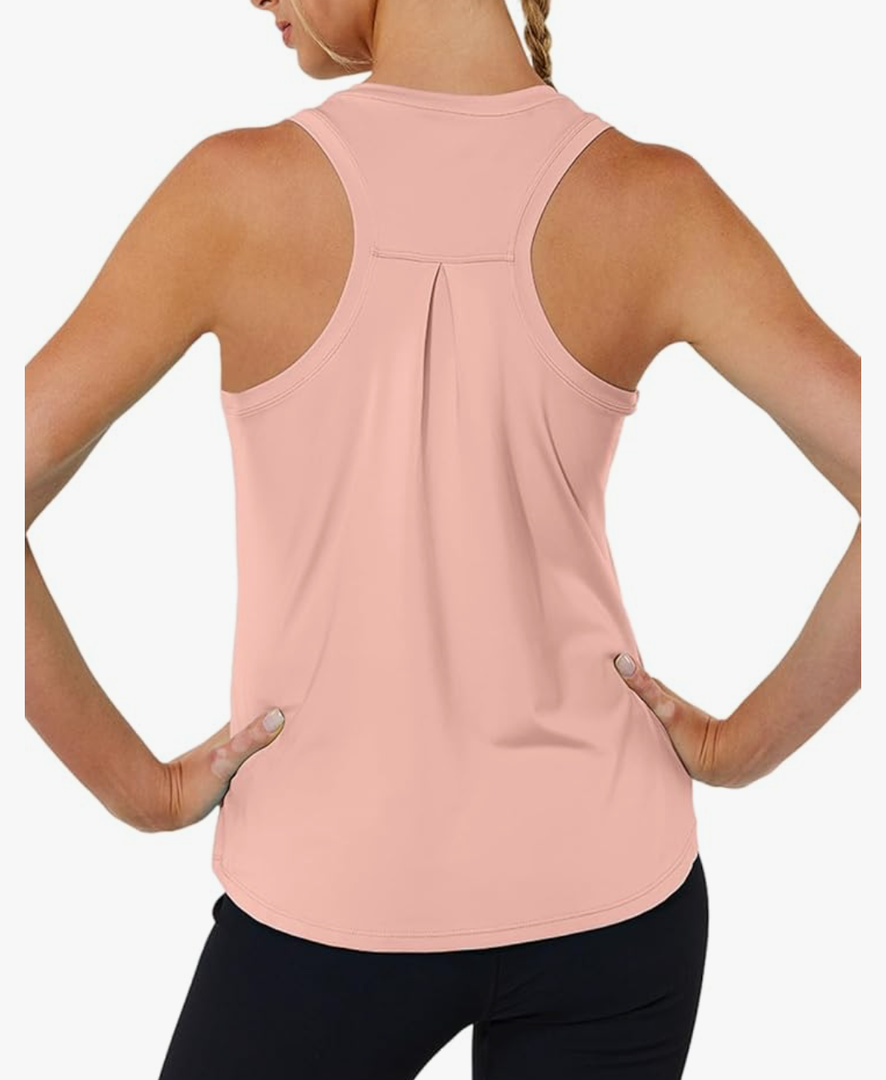Workout Tank Tops for Women Racerback Tops Sleeveless Running Shirts Loose Fit Athletic Gym Quick Dry Exercise Small
