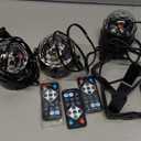 [3-Pack] Disco Ball DJ Party Lights Sound Activated Remote Control, 12 Modes Stage Strobe Light for Halloween Decorations Birthday Christmas Home Room Decor Dance Parties Glow Party Supplies (Black)