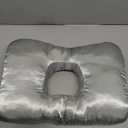 Ear Piercing Pillow for Side Sleepers with Ear-Shaped Hole for Ear Pain, Reversible Satin & Cotton Washable and Adjustable Ergonomic Ear Guard Protector for Side Sleeping