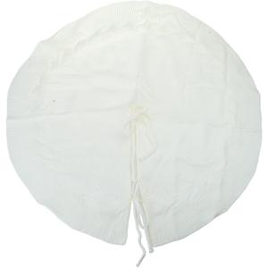 Fashionable Christmas Tree Skirt in Stylish Designs Portable Accessory for Christmas Holiday Decoratin Daily Use (Milky White)