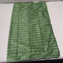 UGASA 14x24 Inch Pillow Cover Pack of 1 Soft Boho Stripe Corduroy Long Rectangular Lumbar Cushion Cover Farmhouse Decorative Throw Pillowcase for Bed, Couch, Sofa, Bedroom, Living Room, Moss Green