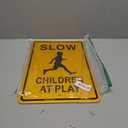Slow Down Children at Play Sign,17 x 12 inches,Reflective Aluminum,UV Protected,Weather Resistant,Waterproof,Durable Ink,Outdoor Use,Easy to Mount(2 Pack)