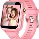 Wiszodet Smart Watch for Kids Gift for Girls Age 5-12, 1.54" Touch Screen Watch with HD Camera Video 24 Games Music Pedometer Flashlight Alarm Clock, Gifts for 7 8 9 10 Year Old Girls Boys