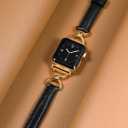 Wearlizer Leather Band Compatible with Apple Watch Bands Women 41/40/38/42/44/45/46/49mm, Dressy Fancy Slim Thin Strap with Designer D-Shape Buckle for iWatch Series 11 10 9 8 7 6 5 4 3 SE/Ultra 3 2 1