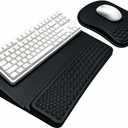 Keyboard Wrist Rest, Ergonomic Keyboard Stand with Wrist Rest, Ergonomic Keyboard Riser with Soft Memory Foam Cushion for Typing, Gaming, Home Office, Carpal Tunnel Pain Relief