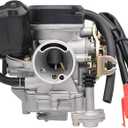 NIMTEK 50cc Scooter Carburetor GY6 Four Stroke with Jet Upgrades Scooter Moped ATV
