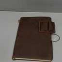 Handmade Leather Refillable A5 Travelers Notebook Cover, A5-8.3'' x 5.8''Leather Journal with 3 Inserts and Card Slots and Pen Holder