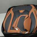 FLORICH Leather Seat Covers, Seat Covers Full Set, Car Seat Protectors 5 Seats,Automotive Seat Covers Fit for Most Cars Trucks-Brown & Black