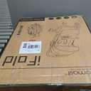 Gravity Folding Baby Stroller - Portable Travel Toddler Stroller w/Adjustable Backrest, Canopy & Cup Holder, Lightweight and UV Protected, One-Hand Automatic Folding - Khaki