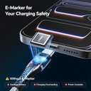 USB C to USB C Cable 10FT, 100W Fast Charging Cord, 2-Pack Type C to C Charger Cable Fast Charging Compatible with i Phone 17 16 15 Series, MecBook, Galaxy S24 S23 S22, i pad, Pixel - Grey