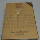 Vine Creations Amber Glass Soap Dispenser, 2 Pack Kitchen Soap Dispenser Set With Rustproof Pump, 16 oz Dish Soap And Hand Soap Dispensers for Bathroom With Waterproof Labels