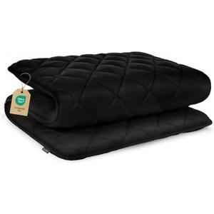 Aircliff Japanese Floor Futon Mattress, Roll Up Tatami Mat, Sleeping Pad, Shikibuton, Portable Foam Floor Bed Mattress for Sleeping, Dormitory, Guest Bed, Designed in Japan (Black, Queen) (Queen (80"L x 60"W x 2.5"Th))