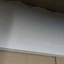 Mooliwe Scalloped Felt Bulletin Cork Board Foldable White 48 * 36 Inch, 47.2" x 35"