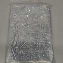 1080 Pcs Screws Bolts and Nuts Assortment Kit, Metric Machine Screws and Nuts and Flat Washers, M3/M4/M5/M6 Cross Slotted Round Head Bolts Sets (C)