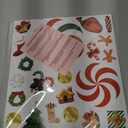 268PCS Christmas Peppermint Floor Clings Footprints Decorations - Santa Claus/Elf/Candy/Snowman Decals Xmas Party Decor Supplies