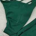 ZAFUL Women's Solid Spaghetti Strap Bralette Bikini Set Two Piece Swimsuit, S