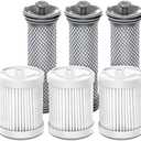 Replacement Filter kit Compatible with Tineco A10/A11 Hero, PURE ONE S11, A11 PET, A10/A11 Master, PWRHERO11 Snap Cordless Vacuum Cleaner, 3 Pack Pre Filters & 3 HEPA Filter