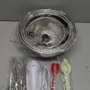 5-Speed Electric Hand Mixer, 4 Large Mixing Bowls Set, Handheld Mixers with Whisks Beater, Stainless Steel Metal Nesting Bowl Measuring Cups Spoons Kitchen Cake Blender for Baking Supplies