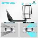Passenger Side Tow Mirror Compatible with 2003-2019 Chevy Express/GMC Savana 1500 2500 3500, Right Side Manual Folding Adjustable Towing Van Mirrors Replacement