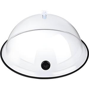 Smoking Cloche Dome Cover 10 inch Lid for Smoke Infuser, Version 1, Specialized Accessory for Smoker Gun Smoking Infusion Plates, Bowls and Glasses, Transparent